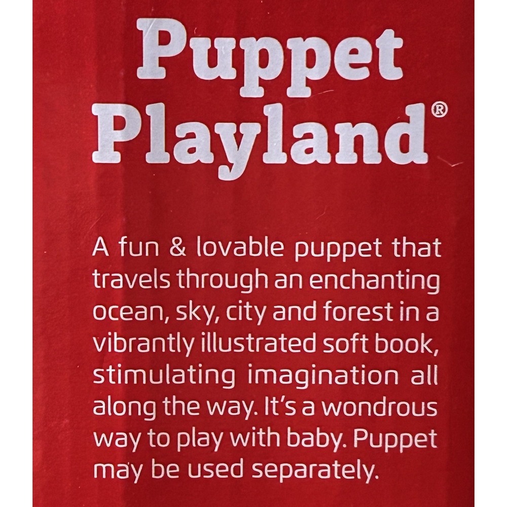 Edushape‎ Puppet Playland Soft Plush Baby's 1st Book New Stimulating Pretend Toy - Picture 6 of 6